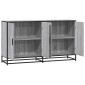vidaXL Sideboard Grey Sonoma 134x35x76 cm Ξύλινο μηχανουργικό ξύλο