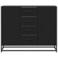 vidaXL Μπουφές Μαύρος 92x35x76 εκ. από Επεξεργασμένο Ξύλο