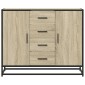 vidaXL Sideboard Sonoma Oak 92x35x76 cm Κατασκευασμένο ξύλο