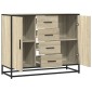 vidaXL Sideboard Sonoma Oak 92x35x76 cm Κατασκευασμένο ξύλο