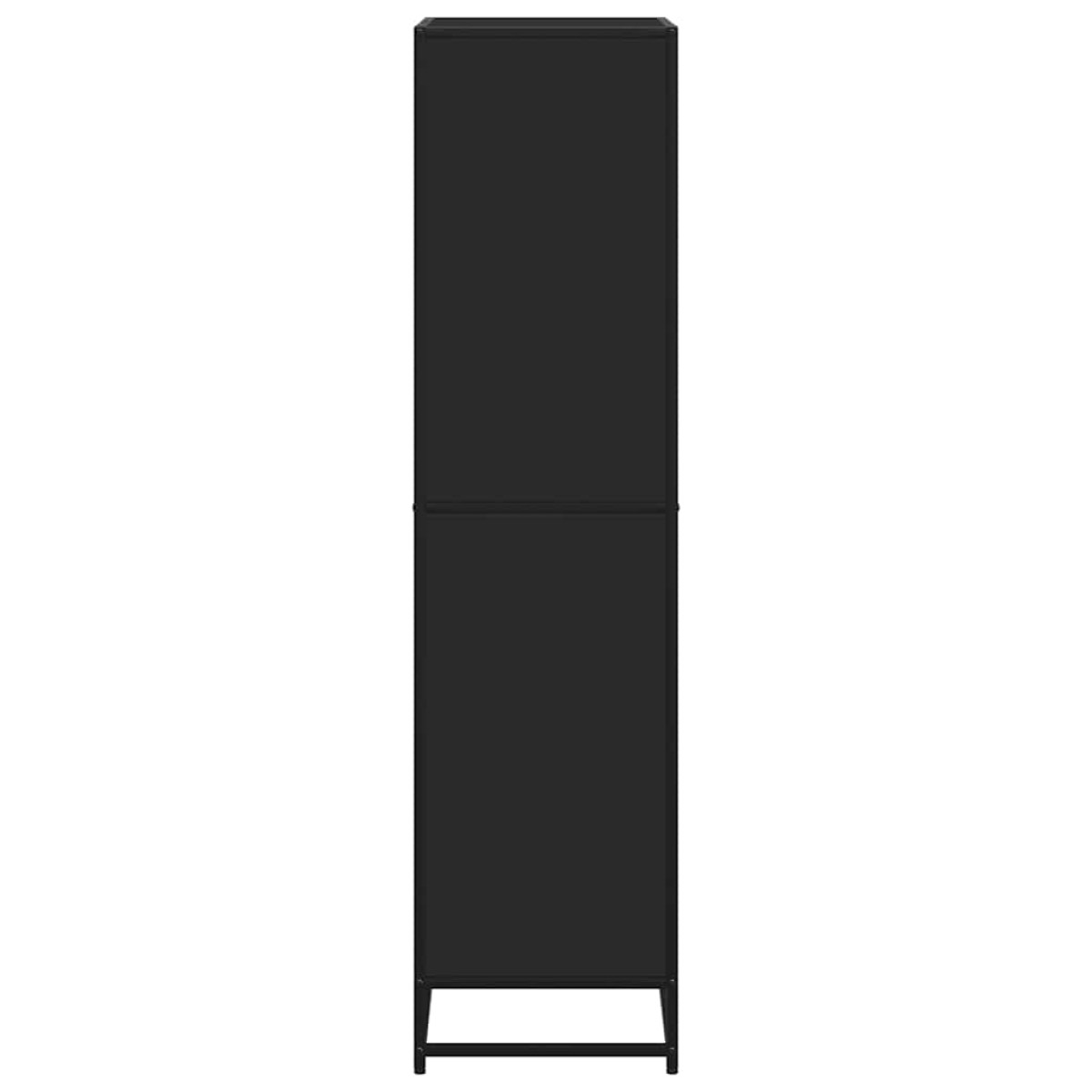 Βιβλιοθήκη vidaXL Μαύρο 60x35x139 cm Ξύλινη κατασκευή