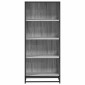 vidaXL Βιβλιοθήκη Γκρι Sonoma 60x35x139 cm Ξύλινη κατασκευή