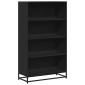vidaXL Βιβλιοθήκη Μαύρο 80,5x35x139 cm Ξύλινη κατασκευή