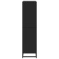vidaXL Βιβλιοθήκη Μαύρο 80,5x35x139 cm Ξύλινη κατασκευή