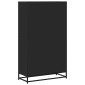 vidaXL Βιβλιοθήκη Μαύρο 80,5x35x139 cm Ξύλινη κατασκευή
