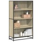 vidaXL Βιβλιοθήκη Sonoma Oak 80,5x35x139 cm Ξύλινη κατασκευή