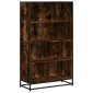 vidaXL Βιβλιοθήκη καπνιστή βελανιδιά 80,5x35x139 cm Ξύλινη κατασκευή