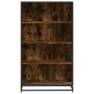 vidaXL Βιβλιοθήκη καπνιστή βελανιδιά 80,5x35x139 cm Ξύλινη κατασκευή