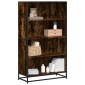 vidaXL Βιβλιοθήκη καπνιστή βελανιδιά 80,5x35x139 cm Ξύλινη κατασκευή