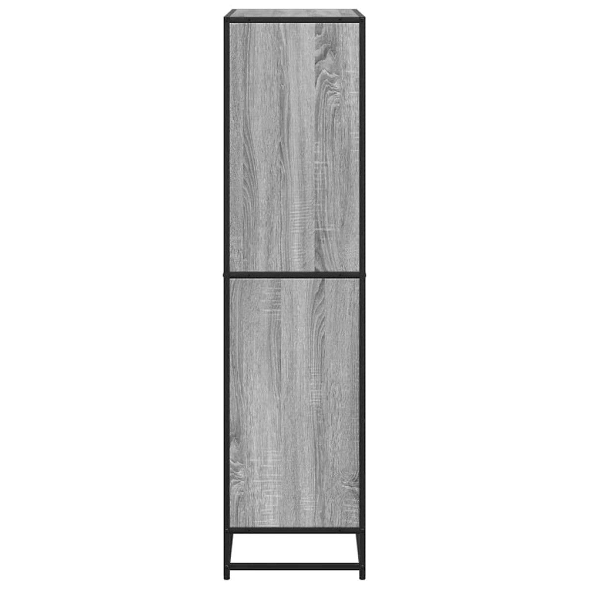 vidaXL Βιβλιοθήκη Γκρι Sonoma 80,5x35x139 cm Ξύλινη κατασκευή