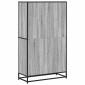 vidaXL Βιβλιοθήκη Γκρι Sonoma 80,5x35x139 cm Ξύλινη κατασκευή