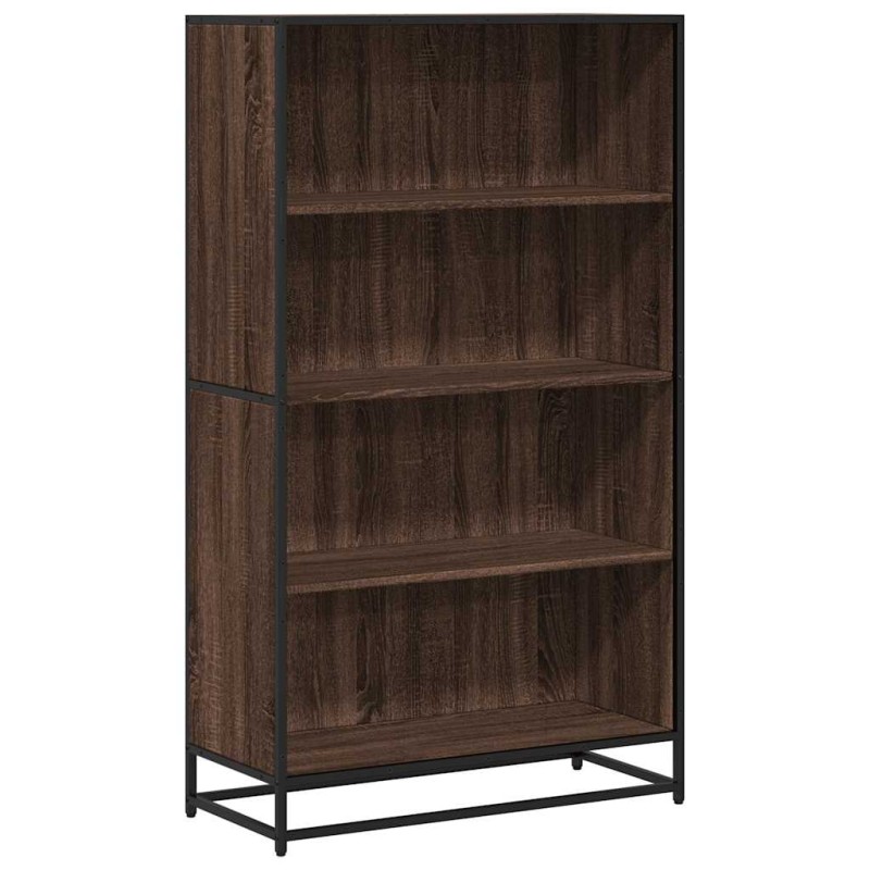 vidaXL Βιβλιοθήκη καφέ δρυς 80,5x35x139 cm Κατασκευασμένο ξύλο