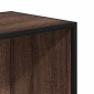 vidaXL Βιβλιοθήκη καφέ δρυς 80,5x35x139 cm Κατασκευασμένο ξύλο