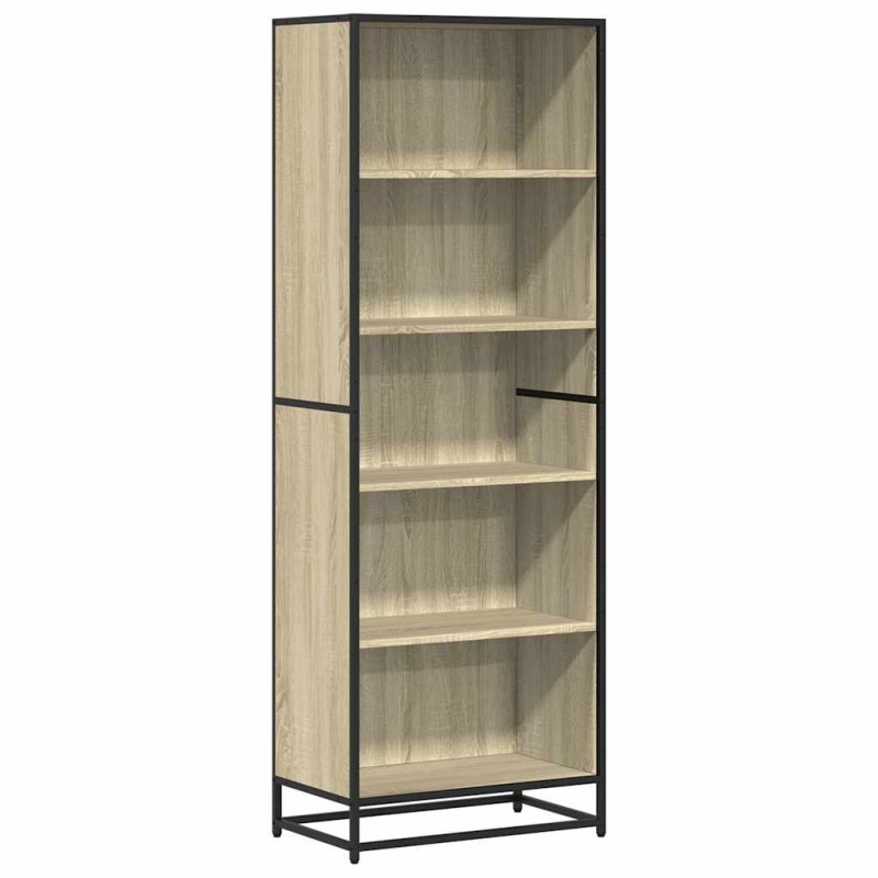 vidaXL Βιβλιοθήκη Sonoma Oak 60x35x170,5 cm Ξύλινη κατασκευή