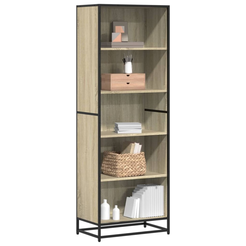 vidaXL Βιβλιοθήκη Sonoma Oak 60x35x170,5 cm Ξύλινη κατασκευή