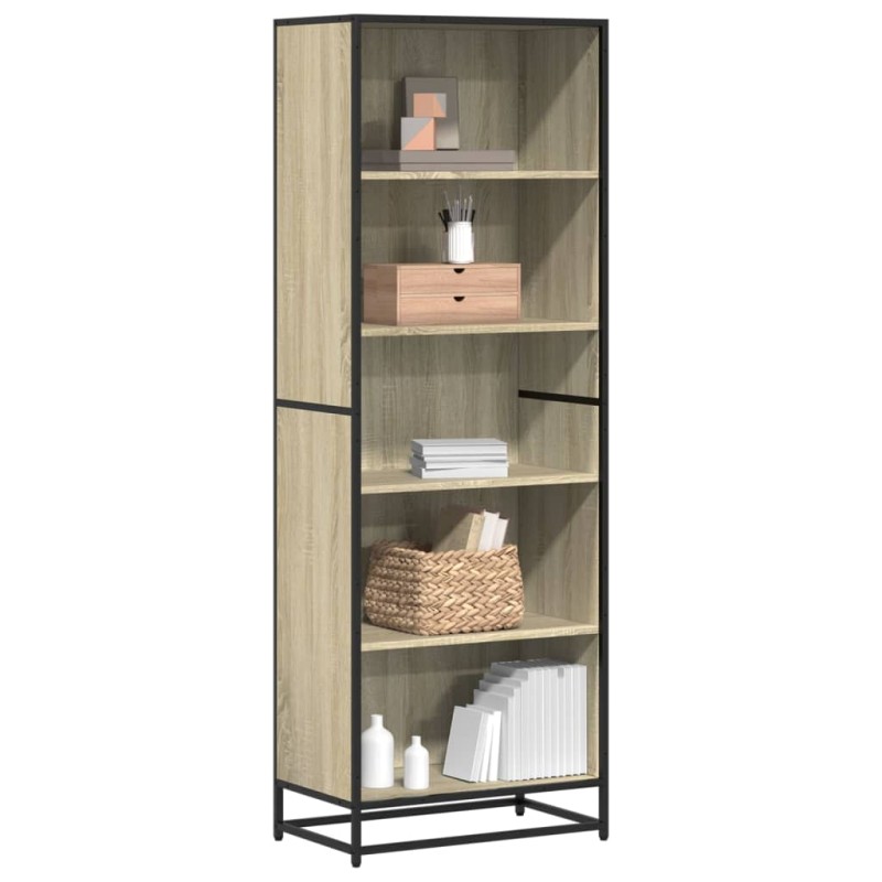 vidaXL Βιβλιοθήκη Sonoma Oak 60x35x170,5 cm Ξύλινη κατασκευή