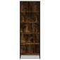 vidaXL Βιβλιοθήκη καπνιστή βελανιδιά 60x35x170,5 cm Ξύλινη κατασκευή