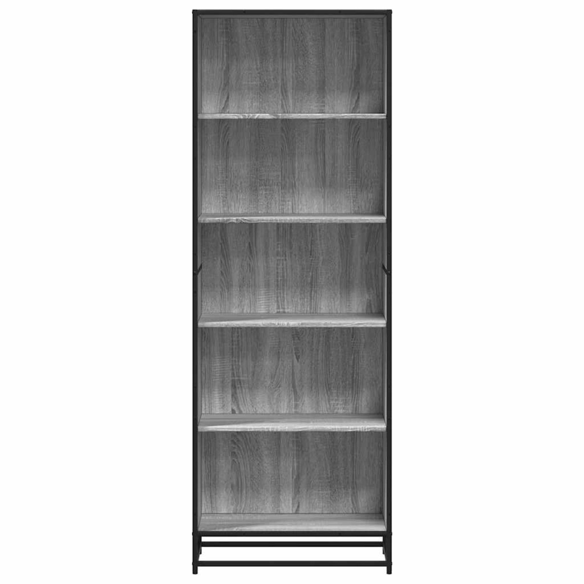 vidaXL Βιβλιοθήκη Γκρι Sonoma 60x35x170,5 cm Ξύλινη κατασκευή