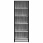 vidaXL Βιβλιοθήκη Γκρι Sonoma 60x35x170,5 cm Ξύλινη κατασκευή