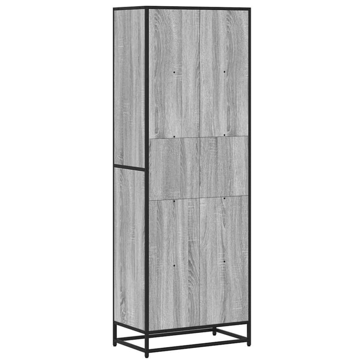 vidaXL Βιβλιοθήκη Γκρι Sonoma 60x35x170,5 cm Ξύλινη κατασκευή
