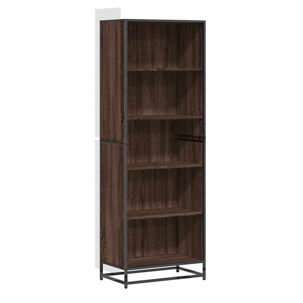 vidaXL Βιβλιοθήκη καφέ δρυς 60x35x170,5 cm Κατασκευασμένο ξύλο