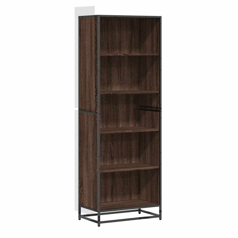 vidaXL Βιβλιοθήκη καφέ δρυς 60x35x170,5 cm Κατασκευασμένο ξύλο