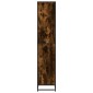 vidaXL Βιβλιοθήκη καπνιστή βελανιδιά 80,5x35x170,5 cm Ξύλινη κατασκευή