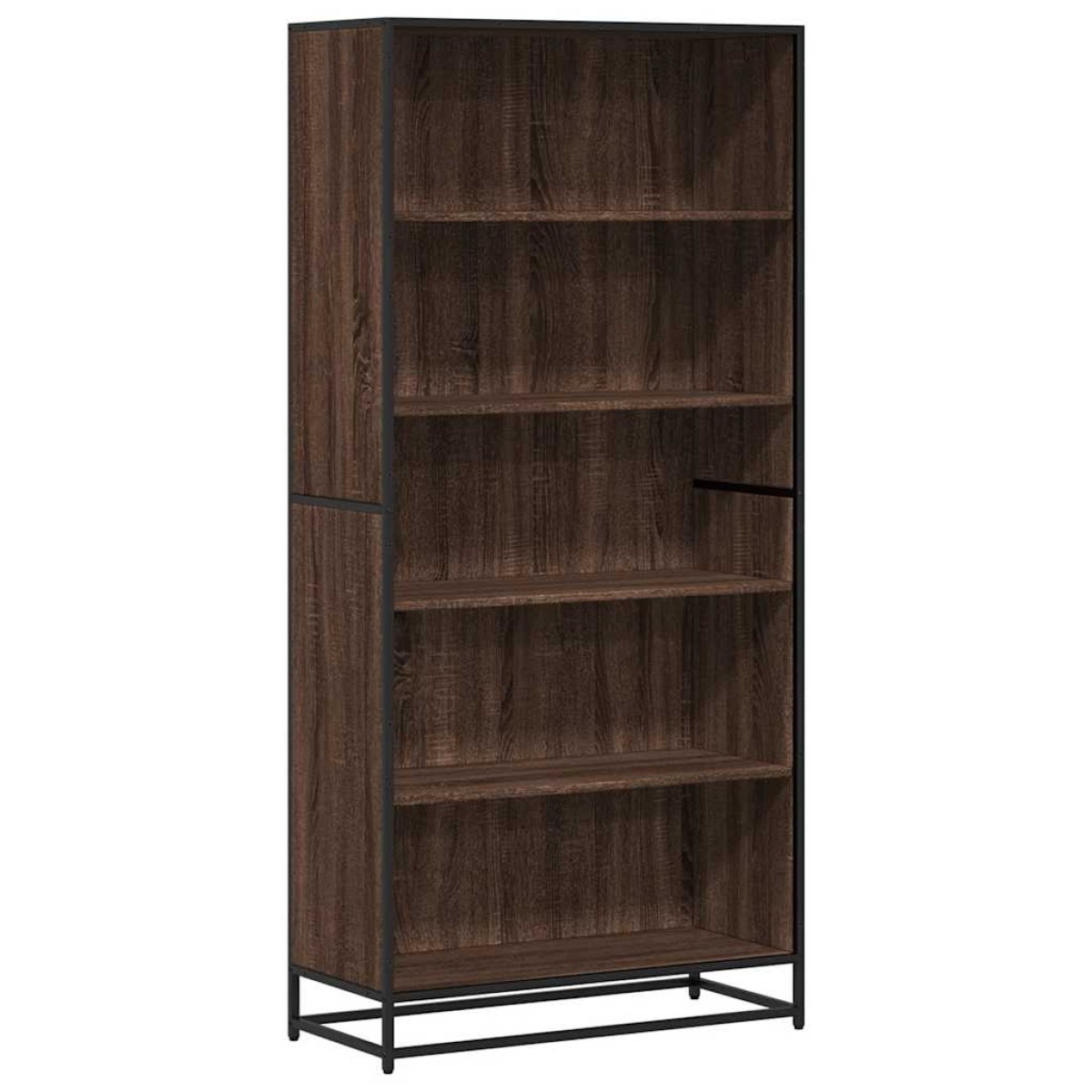 vidaXL Βιβλιοθήκη καφέ δρυς 80,5x35x170,5 cm Κατασκευασμένο ξύλο