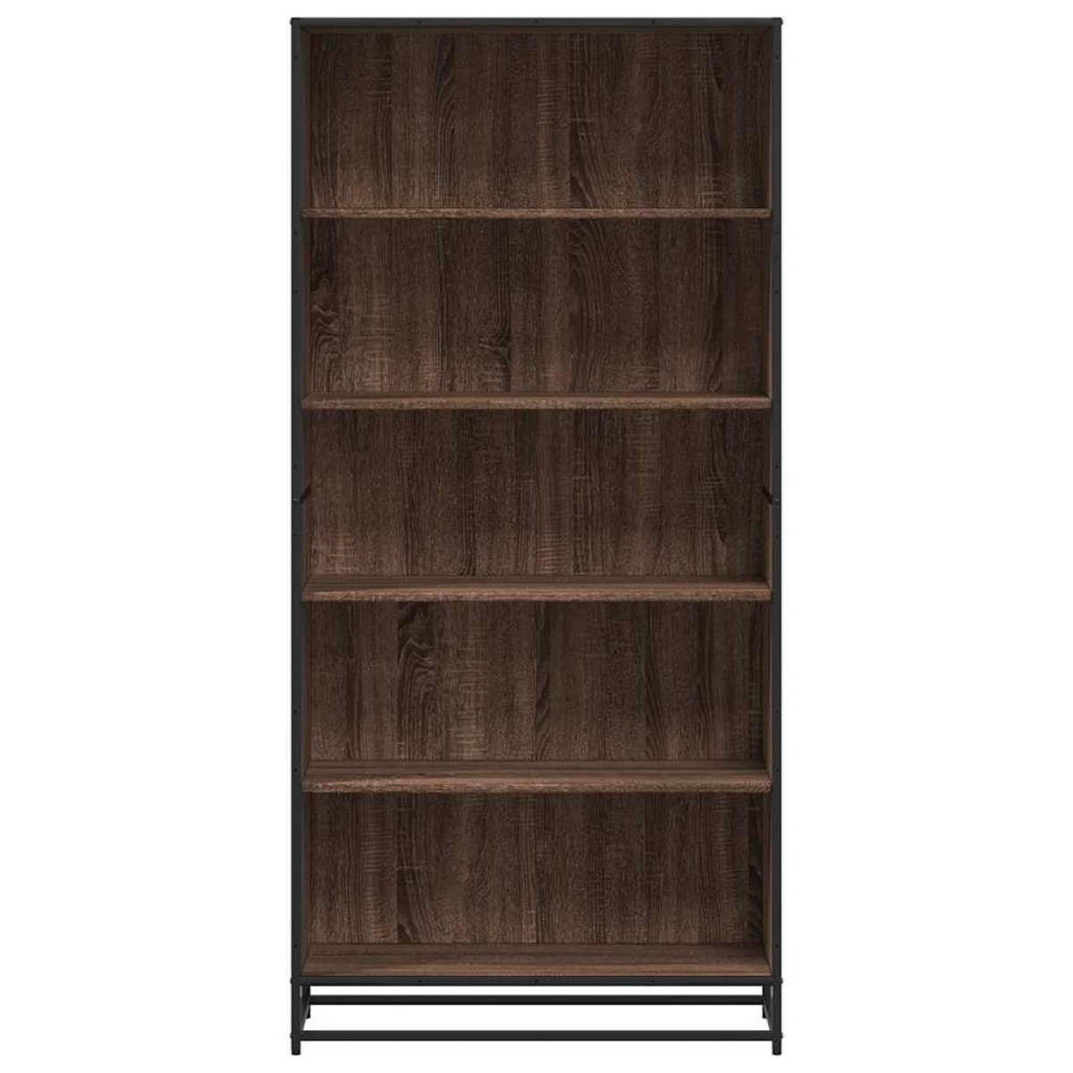 vidaXL Βιβλιοθήκη καφέ δρυς 80,5x35x170,5 cm Κατασκευασμένο ξύλο