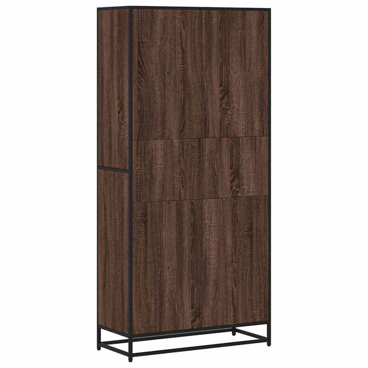 vidaXL Βιβλιοθήκη καφέ δρυς 80,5x35x170,5 cm Κατασκευασμένο ξύλο