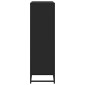 vidaXL Βιβλιοθήκη Μαύρη 97,5x33x107,5 εκ. Επεξεργασμένο Ξύλο & Μέταλλο