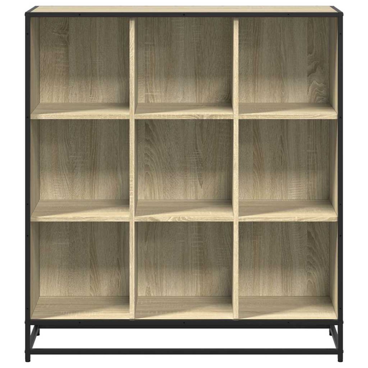 vidaXL Βιβλιοθήκη Sonoma Δρυς 97,5x33x107,5 εκ Επεξεργ. Ξύλο & Μέταλλο