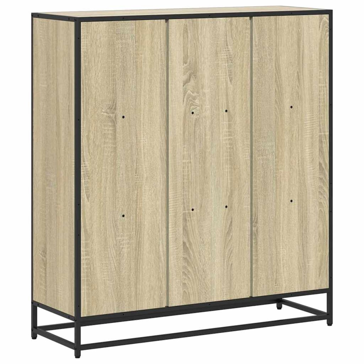 vidaXL Βιβλιοθήκη Sonoma Δρυς 97,5x33x107,5 εκ Επεξεργ. Ξύλο & Μέταλλο