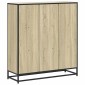 vidaXL Βιβλιοθήκη Sonoma Δρυς 97,5x33x107,5 εκ Επεξεργ. Ξύλο & Μέταλλο