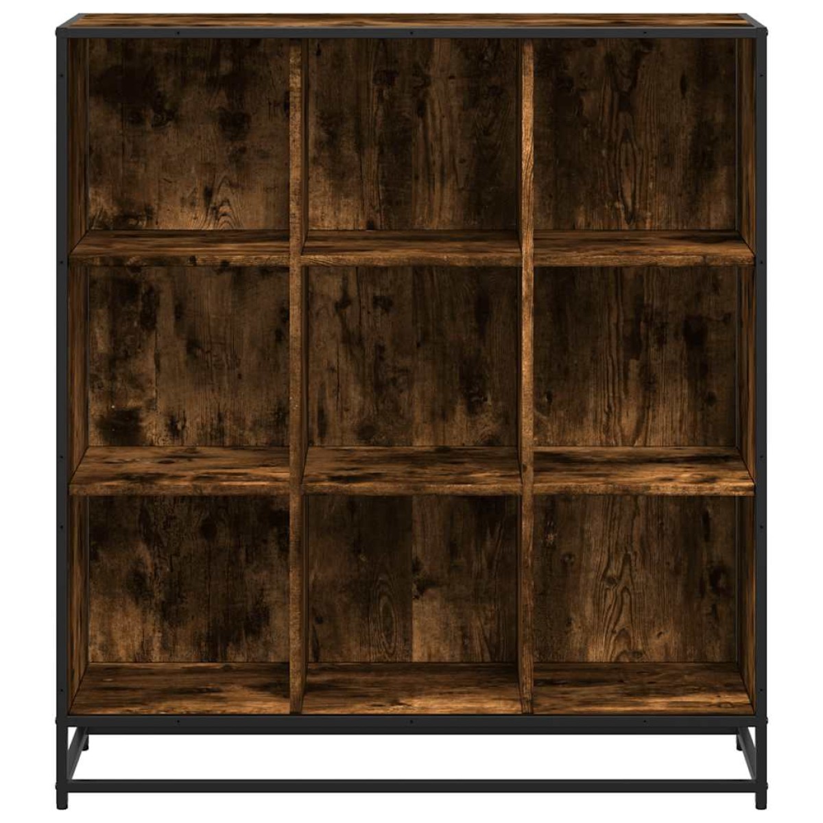 vidaXL Βιβλιοθήκη καπνιστή βελανιδιά 97,5x33x107,5 cm