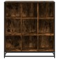 vidaXL Βιβλιοθήκη καπνιστή βελανιδιά 97,5x33x107,5 cm