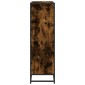 vidaXL Βιβλιοθήκη καπνιστή βελανιδιά 97,5x33x107,5 cm