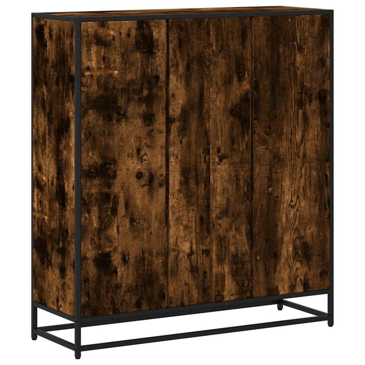 vidaXL Βιβλιοθήκη καπνιστή βελανιδιά 97,5x33x107,5 cm