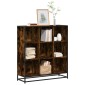 vidaXL Βιβλιοθήκη καπνιστή βελανιδιά 97,5x33x107,5 cm