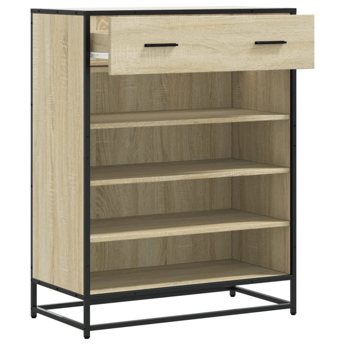 vidaXL Ντουλάπι παπουτσιών Sonoma Oak Κατασκευασμένο ξύλο και μέταλλο