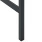 vidaXL Τραπέζι Μπαρ Μαύρο 200x100x110 εκ. Ατσάλι με Ηλ. Βαφή Πούδρας
