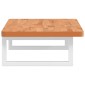 vidaXL Ράφι Νιπτήρα Τοίχου από Ατσάλι / Μασίφ Ξύλο Οξιάς