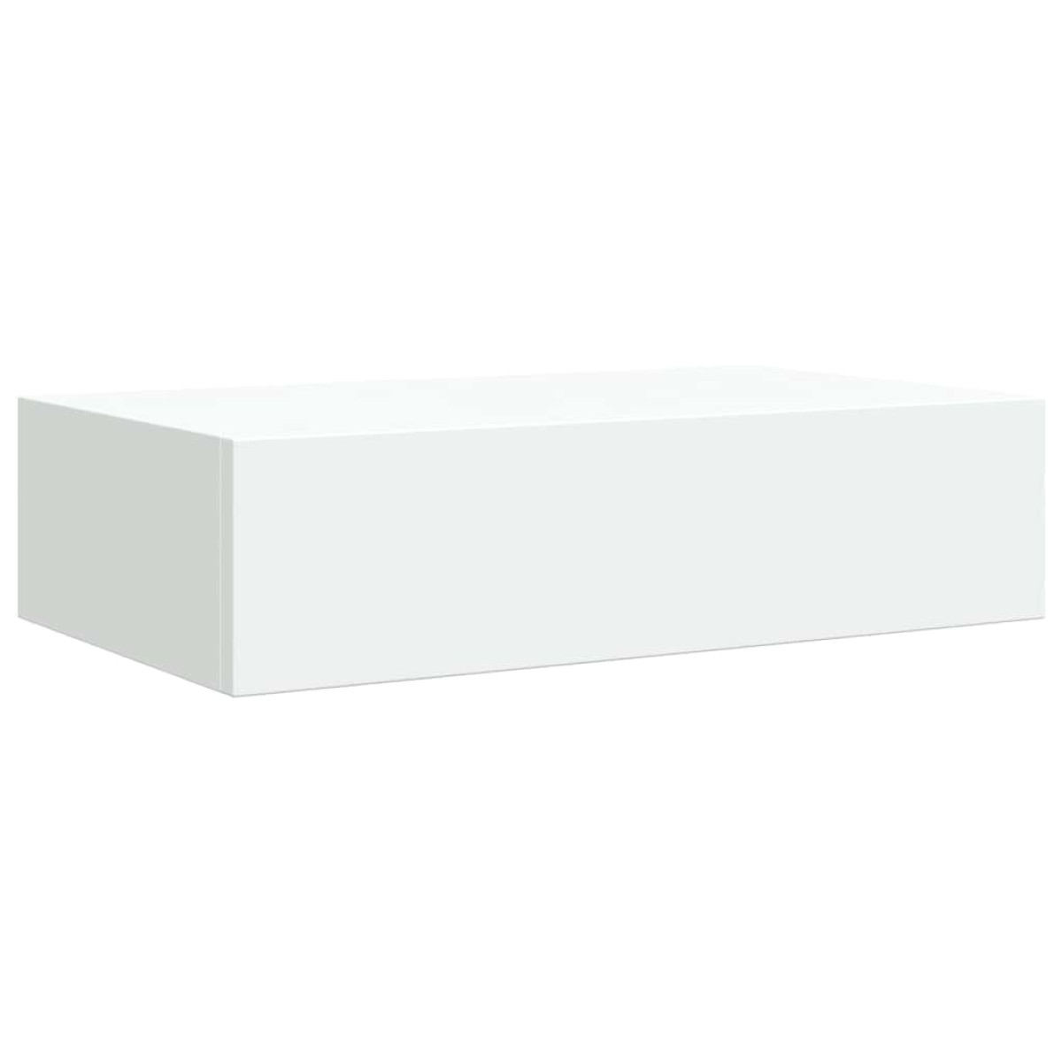 vidaXL Ράφι Επιτοίχιο με Συρτάρι Λευκό 40 x 23,5 x 10 εκ. από MDF