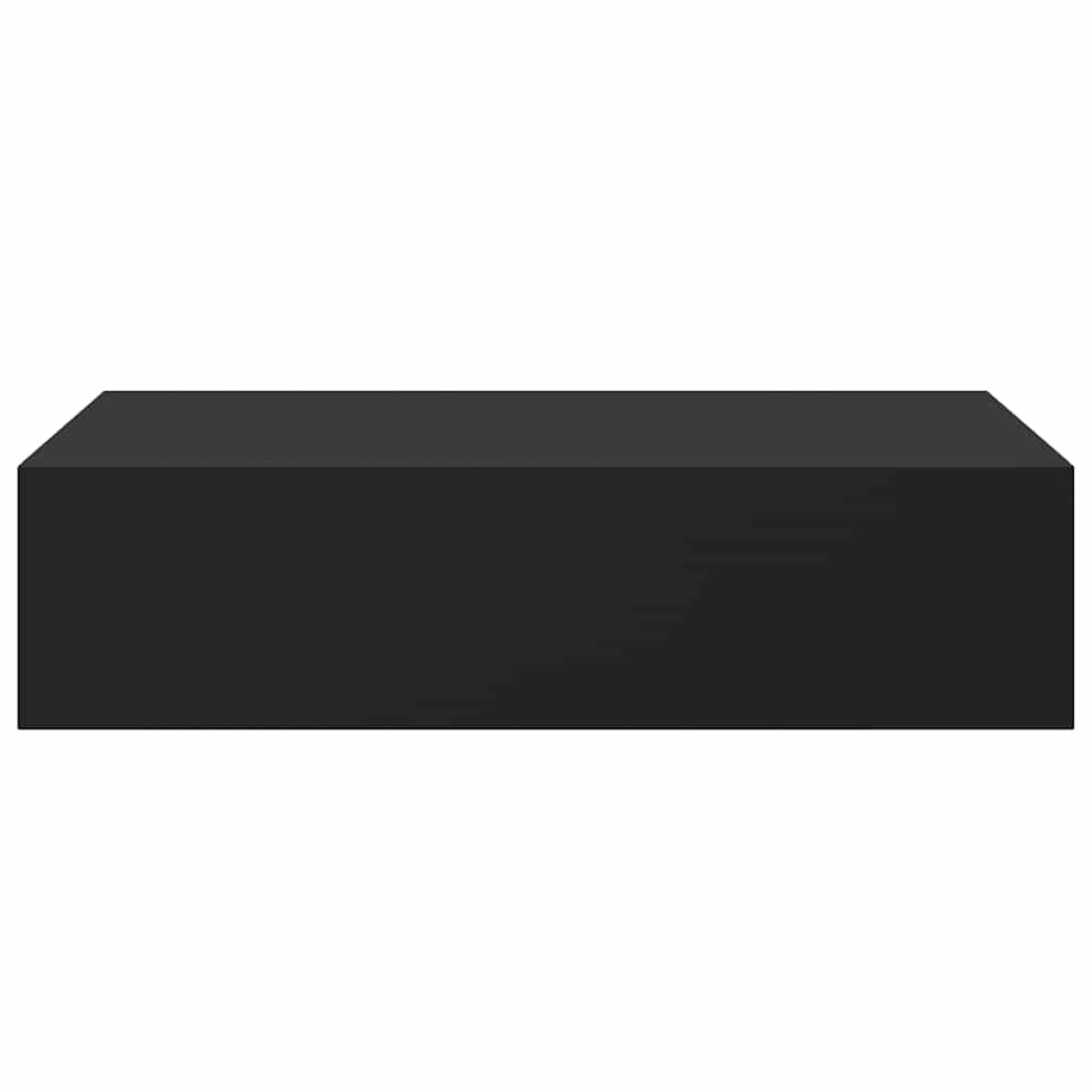 vidaXL Ράφι Επιτοίχιο με Συρτάρι Μαύρο 40 x 23,5 x 10 εκ. από MDF