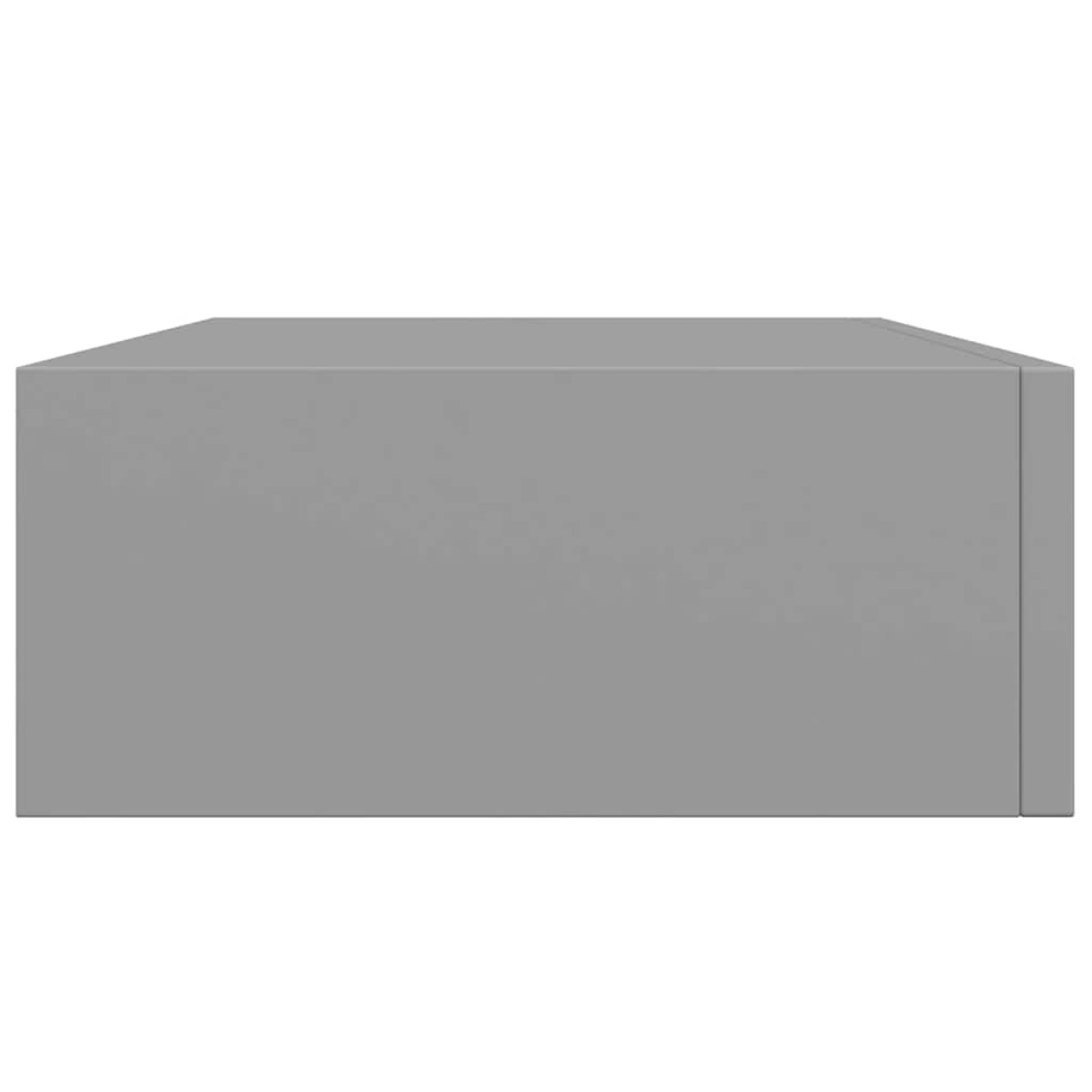 vidaXL Ράφι Επιτοίχιο με Συρτάρι Γκρι 40 x 23,5 x 10 εκ. από MDF