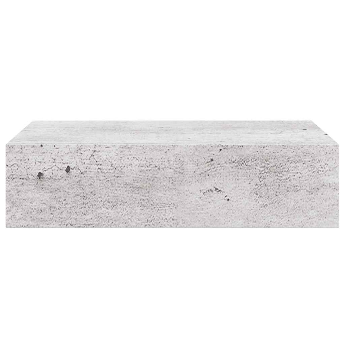 vidaXL Ράφι Επιτοίχιο με Συρτάρι Γκρι Σκυρ. 40 x 23,5 x 10 εκ. από MDF