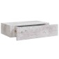 vidaXL Ράφια Τοίχου Συρτάρια 2 τεμ. Γκρι Σκυρ. 40x23,5x10 εκ από MDF