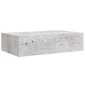 vidaXL Ράφια Τοίχου Συρτάρια 2 τεμ. Γκρι Σκυρ. 40x23,5x10 εκ από MDF