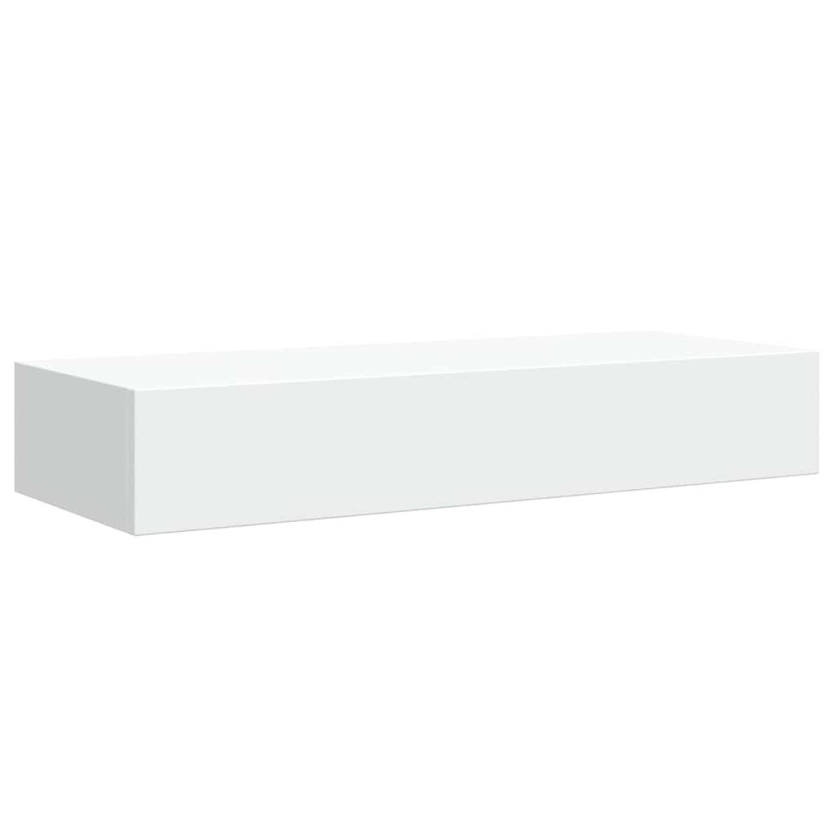 vidaXL Ράφι Επιτοίχιο με Συρτάρι Λευκό 60 x 23,5 x 10 εκ. από MDF