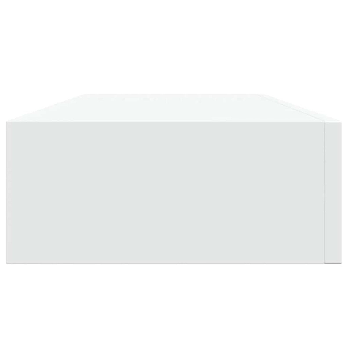 vidaXL Ράφι Επιτοίχιο με Συρτάρι Λευκό 60 x 23,5 x 10 εκ. από MDF